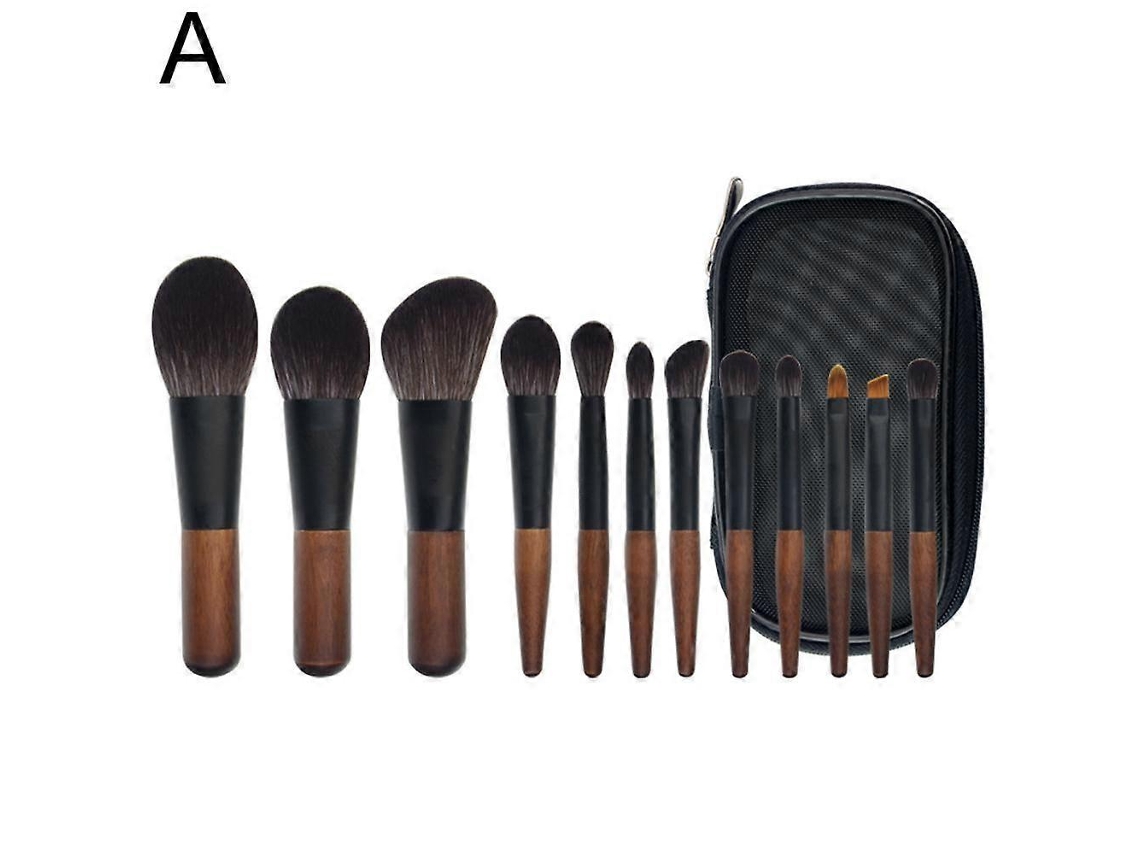 Conjunto Completo De 12 Pincéis De Maquiagem Pó, Sombra, Base, Blush. Everley891