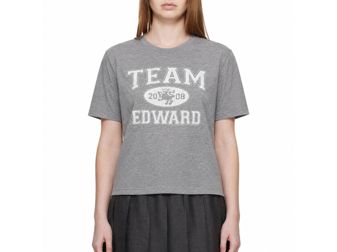 Rockinstone Twilight Movie Team Edward Solid Graphite Adult T-shirt Size:xxl