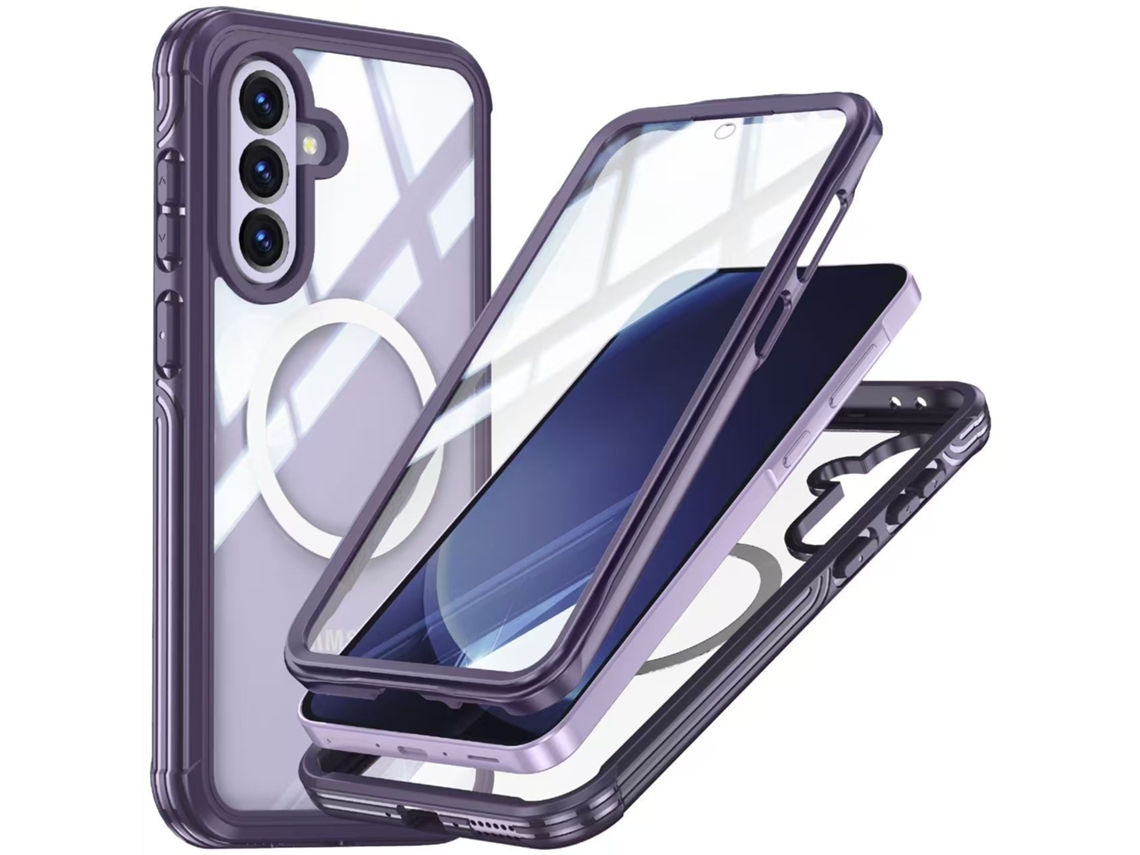 Capa Robusta Para Samsung A17 Proteção 360, À Prova De Choque, Poeira Roxo Panoona