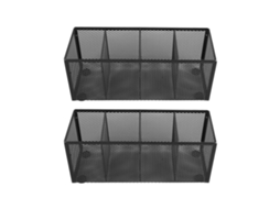 Porta Lápices De Metal Con 4 Compartimentos Organizador Multiuso Para Oficina Escuela Mesa
