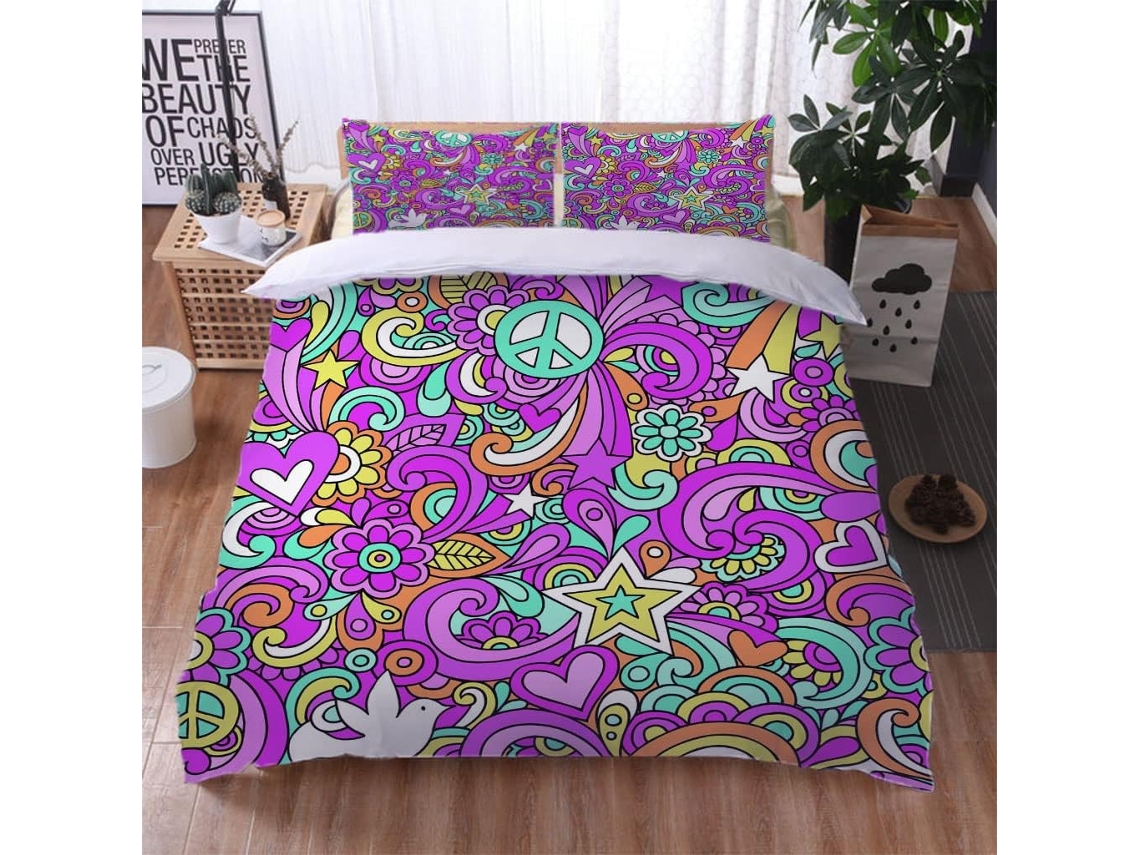 Capa de Edredom Infantil em Microfibra Fronha 200x200 Cm (LxA)