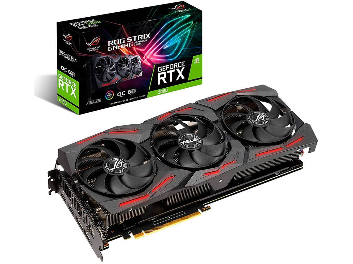 Placa Gráfica ASUS ROG Strix GeForce RTX 2060 Evo (NVIDIA - 6 GB GDDR6)