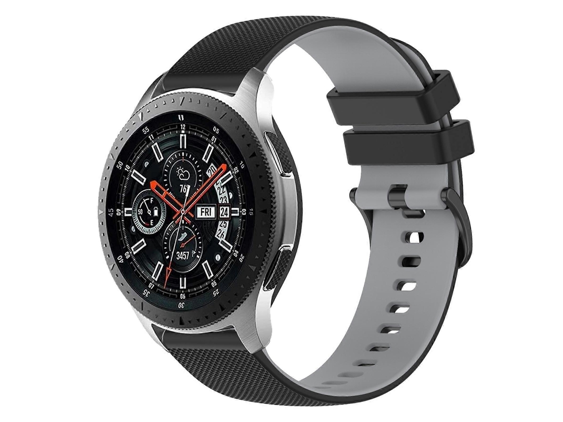 Pulseira De Silicone Quadriculada Bicolor Para Samsung Galaxy Watch 46mm 22mm