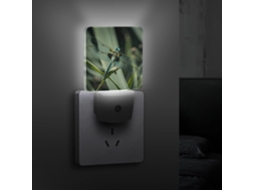 Luz Noturna Led Com Sensor Crepuscular, Cinza Libélula, Quarto, Banheiro, Cozinha, Escadas E Corredor
