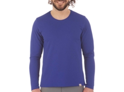 Homem de Manga Comprida de Camisa Uv Wave Azul Siq-Uv