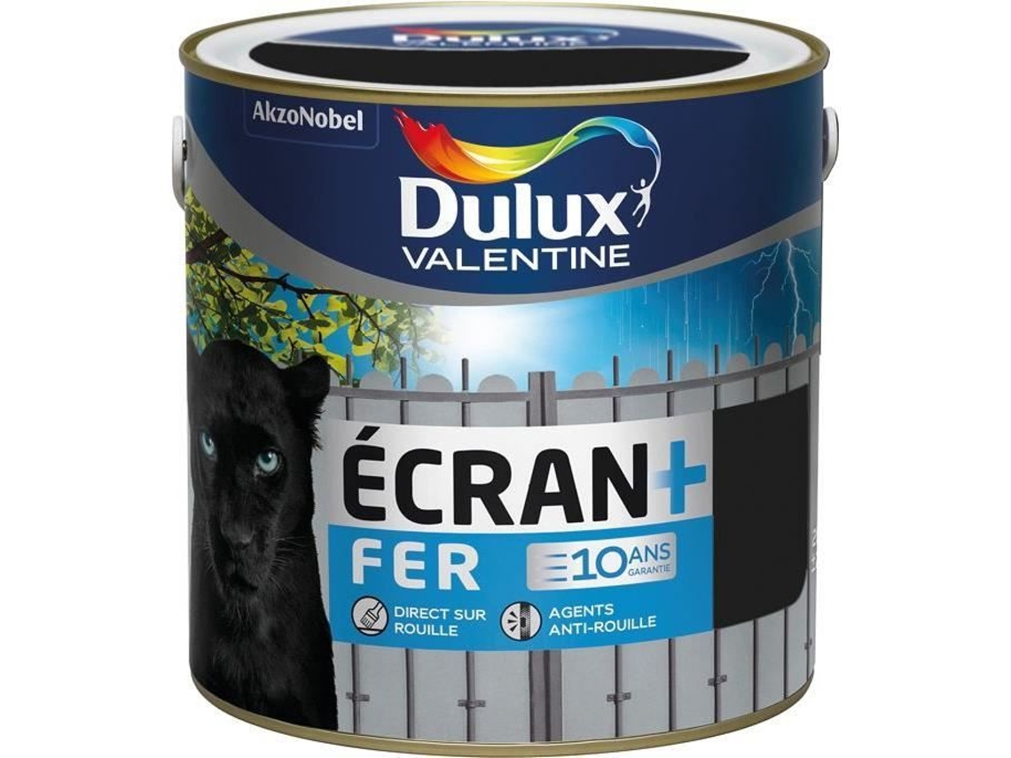 Pintura Dulux Valentine Ferro Mate Tela 2 L Preto Resistente Às Intempéries