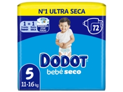 Fraldas Bebé Seco 11-16kg T5 Dodot
