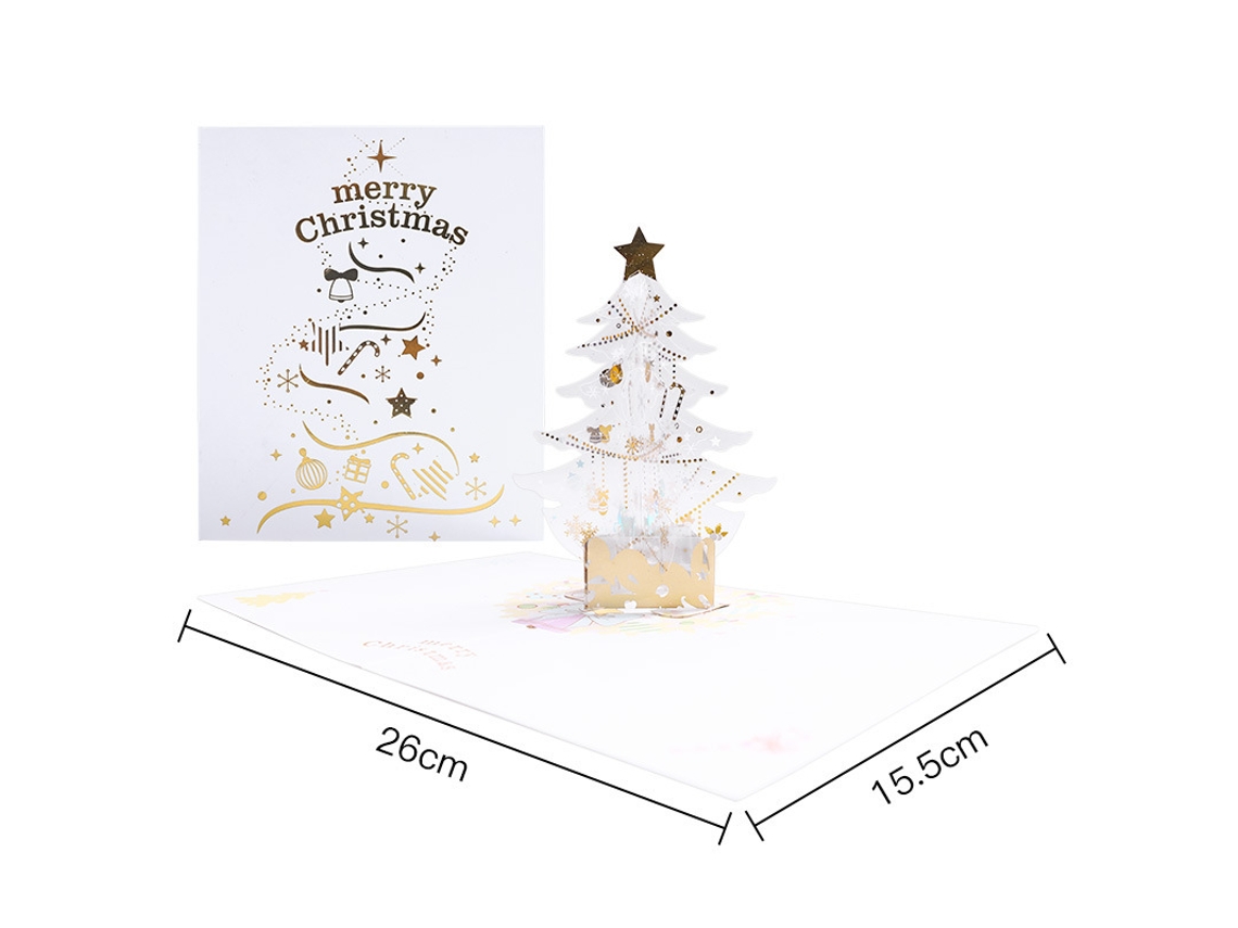 Cartões De Natal 3d Tridimensionais Criativos Chris Aquaforge
