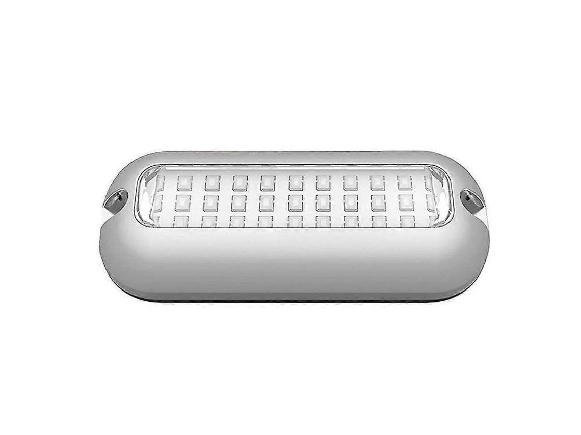Luz Subaquática Para Barco Universal 12v 27 Led Aço Inoxidável Ip68 Transom Azul