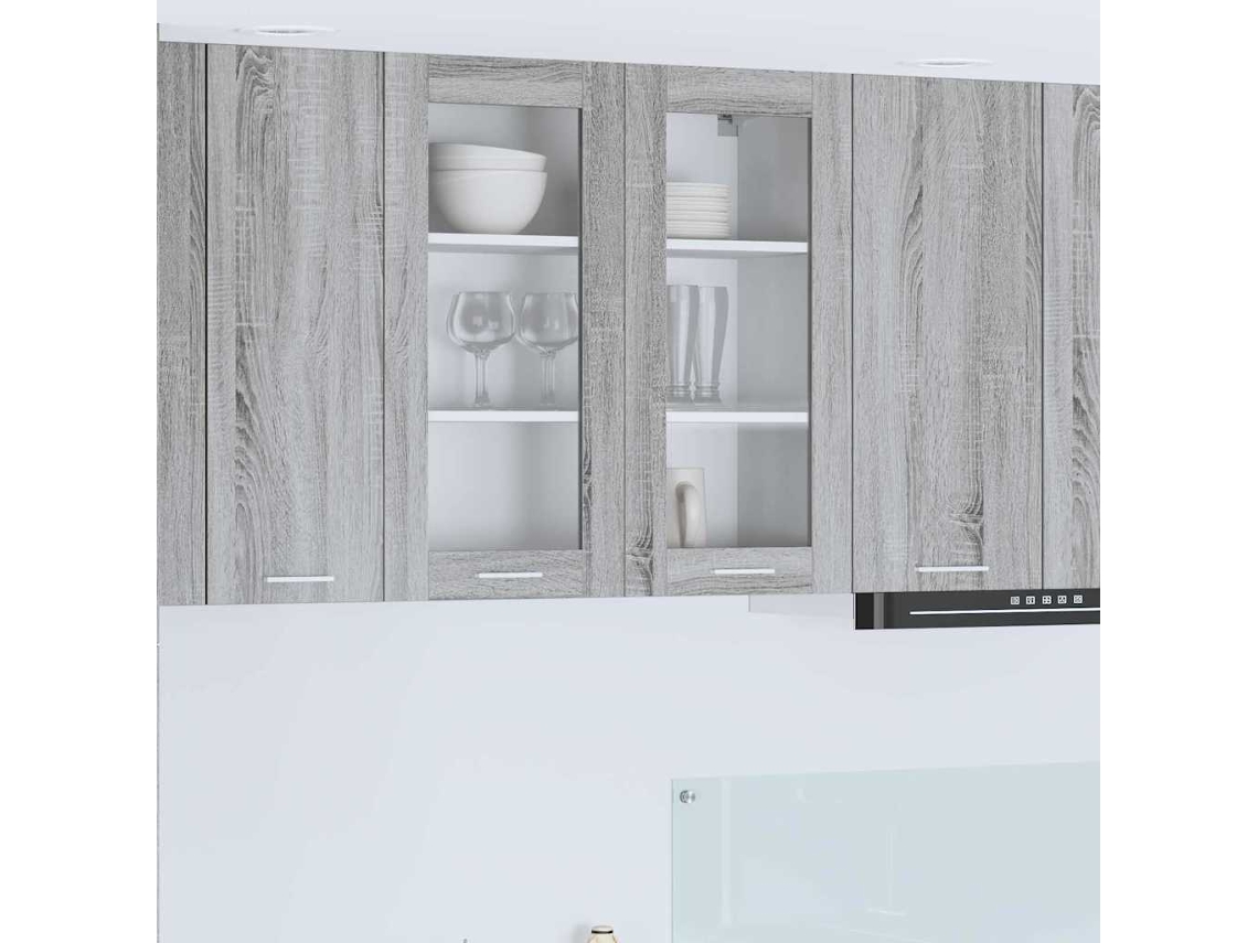 Vidaxl Armário Suspenso Cinza Sonoma 80 X 31 X 80 Cm
