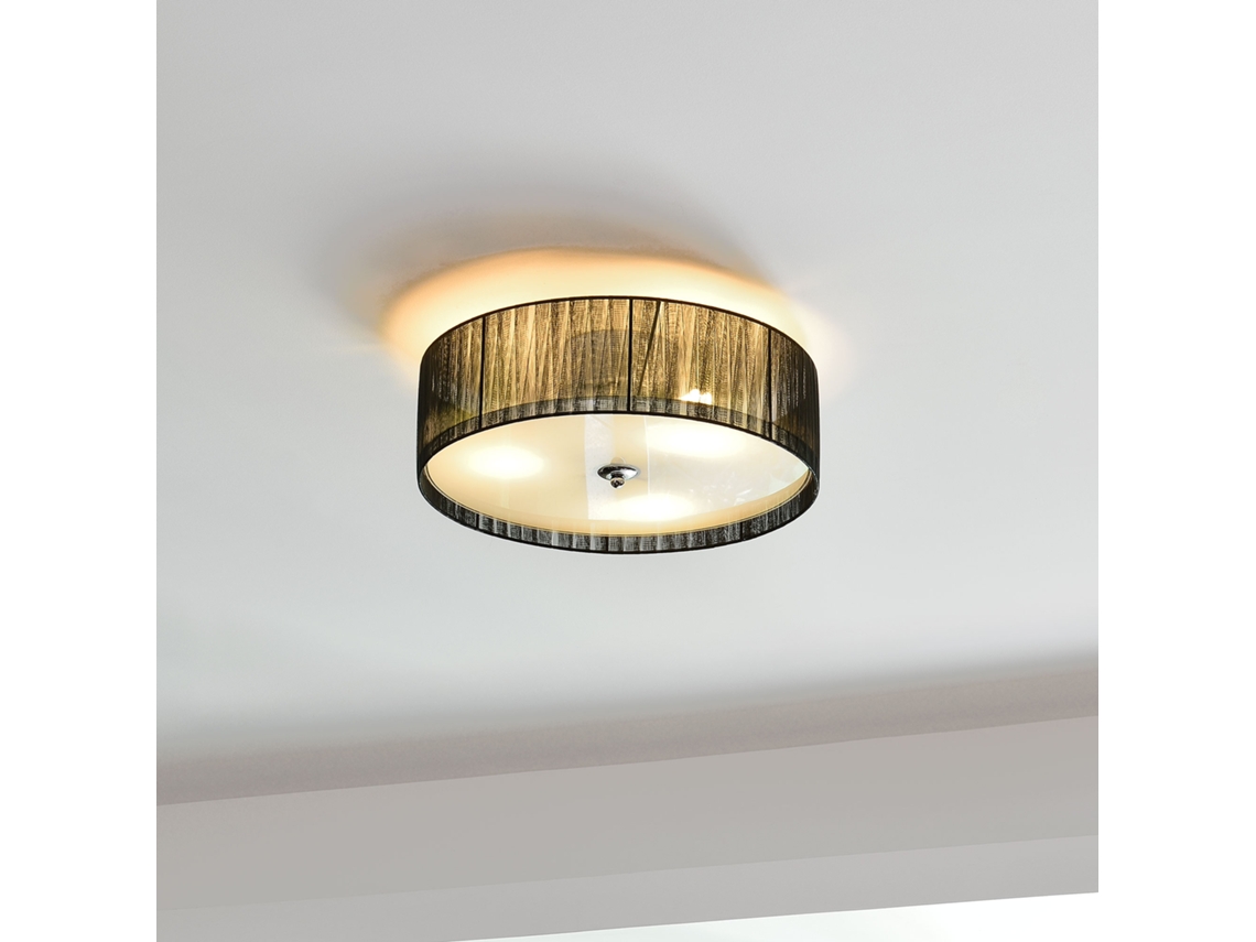 Candeeiro de Tecto LUX.PRO Preto/Branco (42 W - E27)