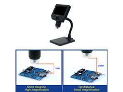 Microscópio Digital Lcd Portátil Com 8 Leds De Alta Brilho E Bateria De Lítio Integrada