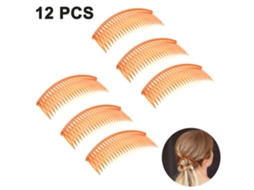 Pentes Laterais para Cabelo Conjunto de 12 Pentes de Cabelo Pequenos e Flexíveis e Duráveis Grampos de Cabelo de Fixação Forte para Mulheres Acessó