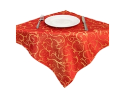 Guardanapos de Mesa de Jantar de Pano 48*48 Cm Poliéster Conjunto de 10 Acessórios de Mesa Laváveis/Natal/Restaurante/Casamento/Diário Vermelho