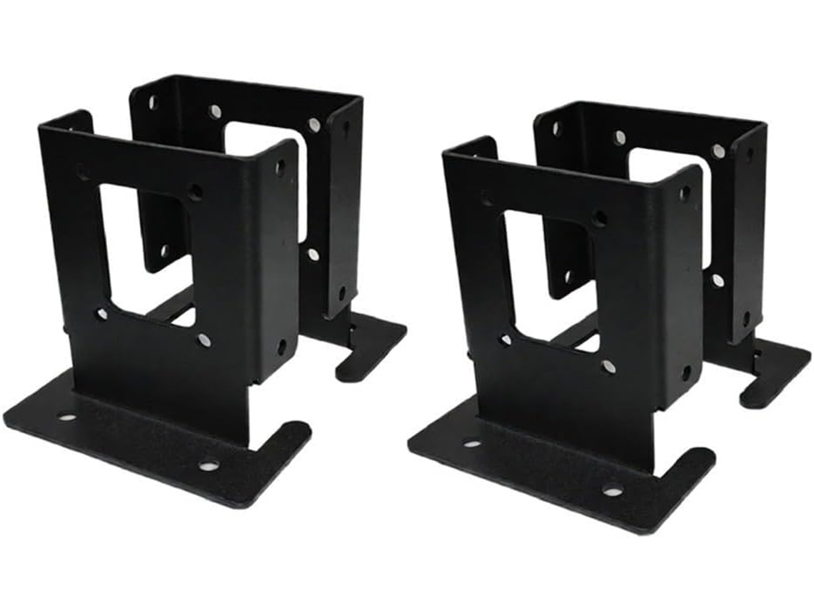 Conjunto De 4 Suportes Para Postes Cerca, Base Suporte Coluna Pavilhão, Ancoragem Ajustável, Usado Decks
