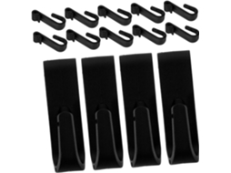 Conjunto De 20 Ganchos Plástico Para Porta Anneome, Design Em Tela, Pe
