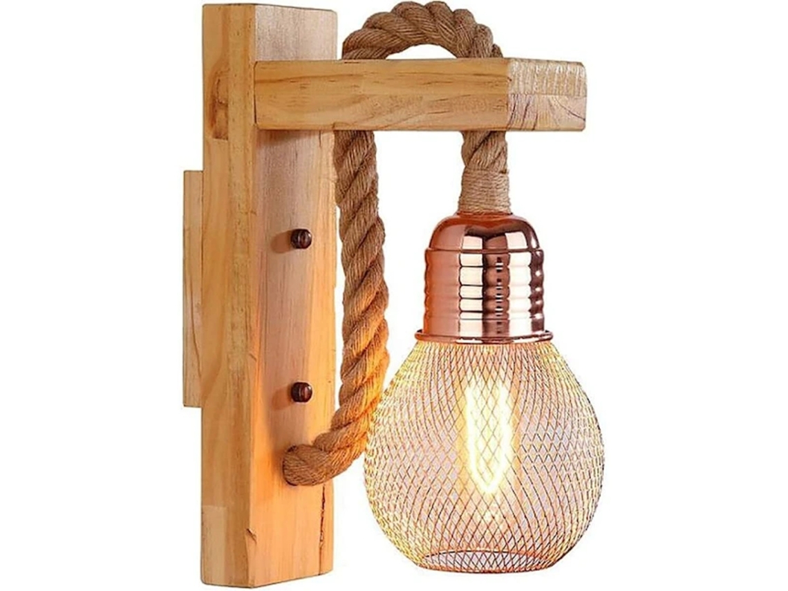 Luminária de parede BRILVIBERA estilo industrial retrô, criativa para ambientes internos e externos (não aplicável)