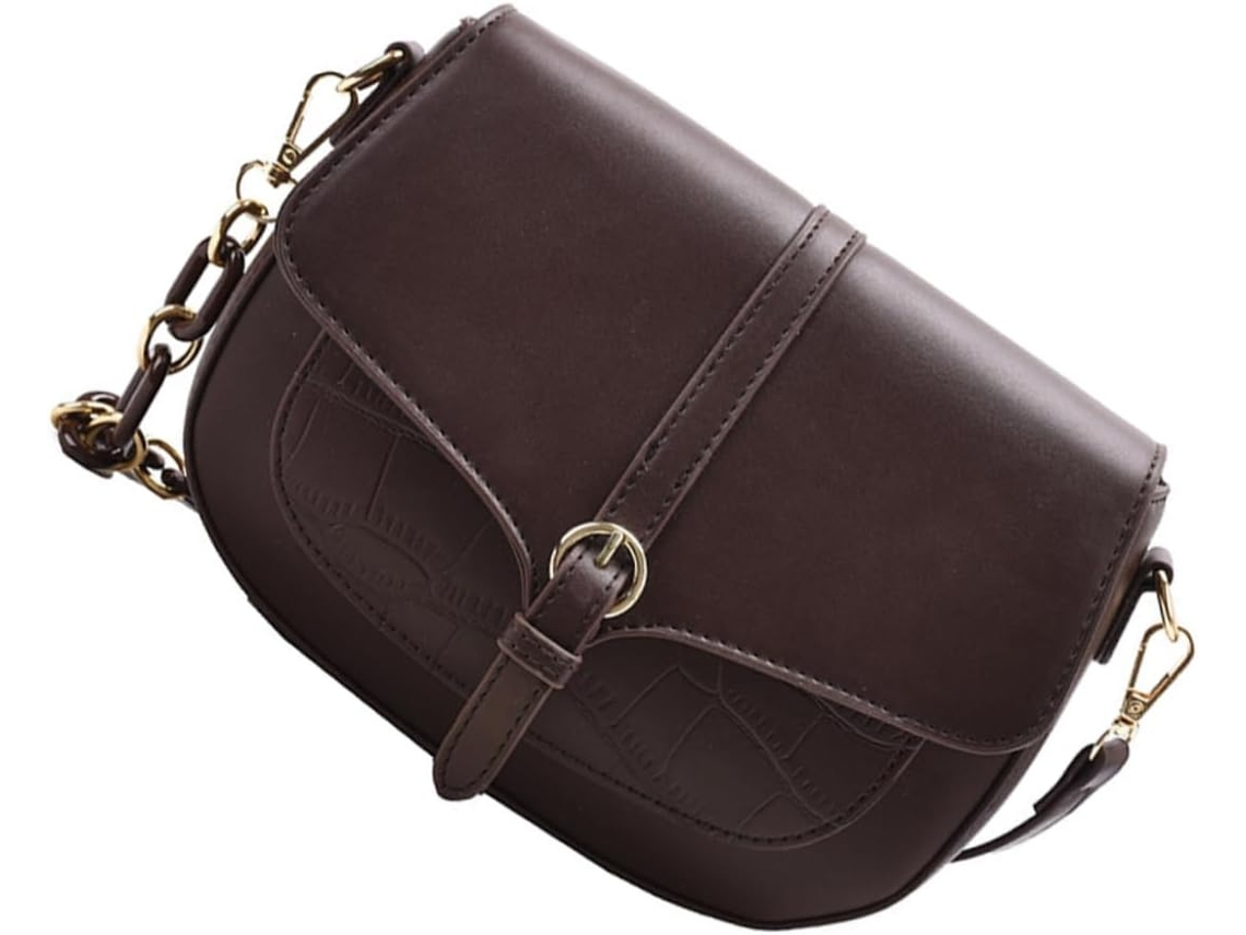 Bolsa De Ombro Feminina Moderna, Estilo Designer, Ajustável, Leve E Compacta Em Poliuretano.