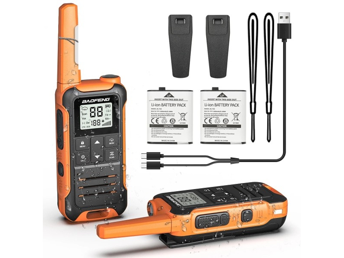 Peças Mini Walkie Talkie Pmr Frs Longo Alcance Recarregável Portátil Rádio Bidirecional Para Crianças Brilvibera