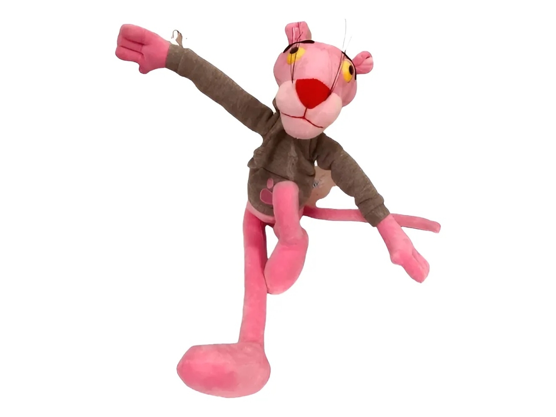 Lurelia Pantera Cor De Rosa De 45cm Em Peluche Colecionável, 55cm, Macio Para Coleção