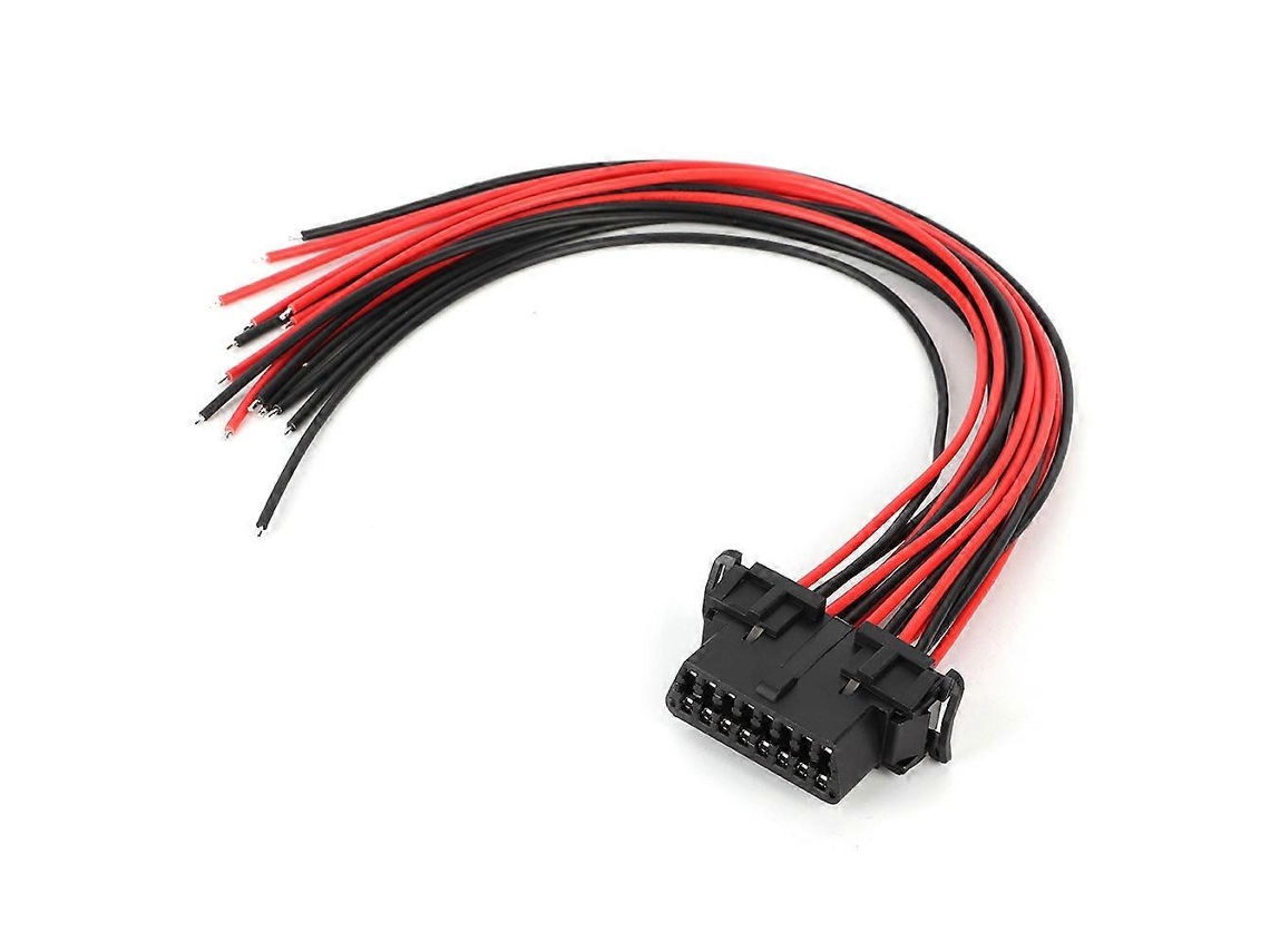 Adaptador De Extensão Para Conector Obd2 Macho De 16 Pinos Com Cabo Fêmea Aberto, Compatível Com Kia.