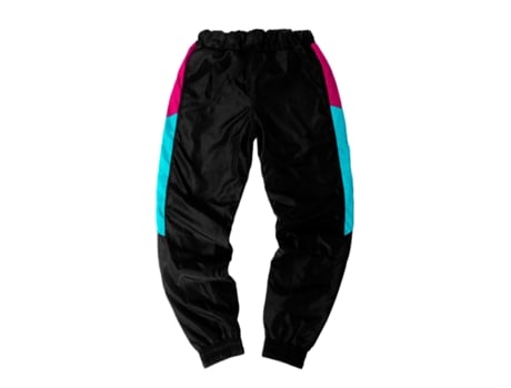 Calças de Homem CLAN Pretas Respeitam Clã Sintetico Preto (S)