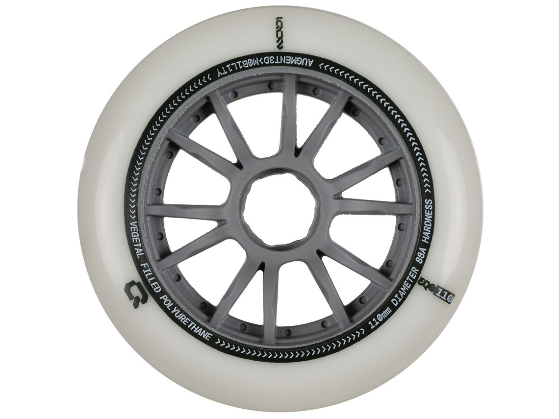 Rodas de Patins Eqo 110 88A 3 Unidades Prateado 110 Mmiqon