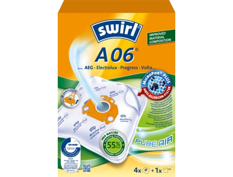 Sacos para Aspirador de Pó A06 Obs 3X4Pcs 3Pcs Dfp SWIRL