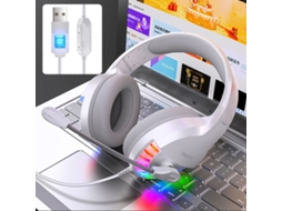 Fone de ouvido para jogos com fio Yindiao Q2 com microfone, versão com placa de som USB única (Brilvibera)