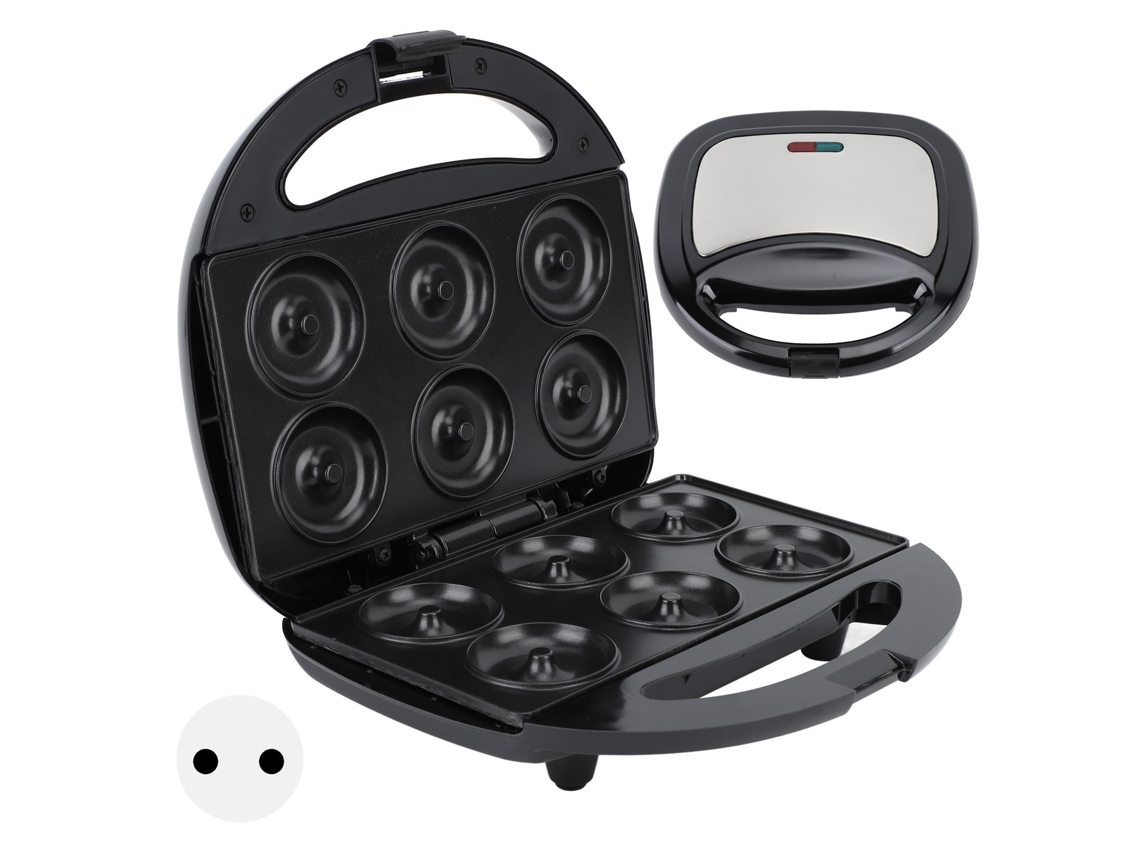 Máquina de Donuts Mini Antiaderente 220v Controle de Temperatura