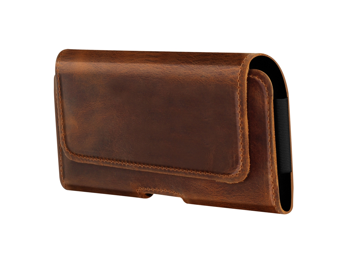 Capa Cinto Smartphone Mm Proteção Para Universal Universal Avizar Pele Magnética Castanho