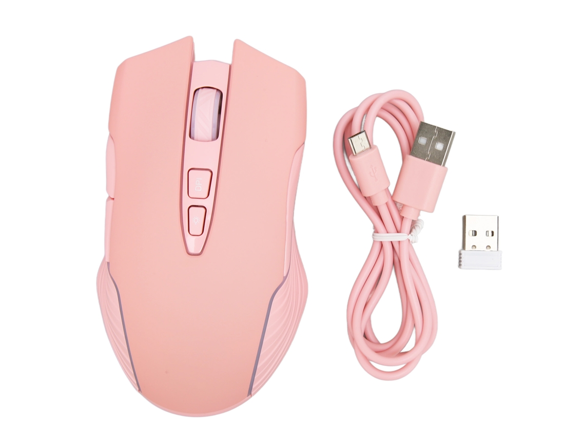 Aetheria mouse Sem Fio 2.4g Recarregável Usb Rgb Sensor Óptico Profissional para Jogos Rosa