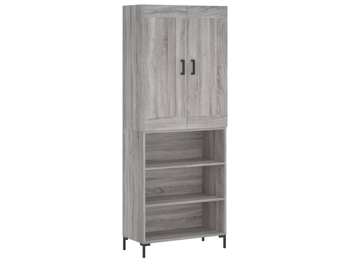 Guarda-roupa alto em madeira Sonoma Cinza, exclusivo da Maison (69,5 x 34 x 180 cm)