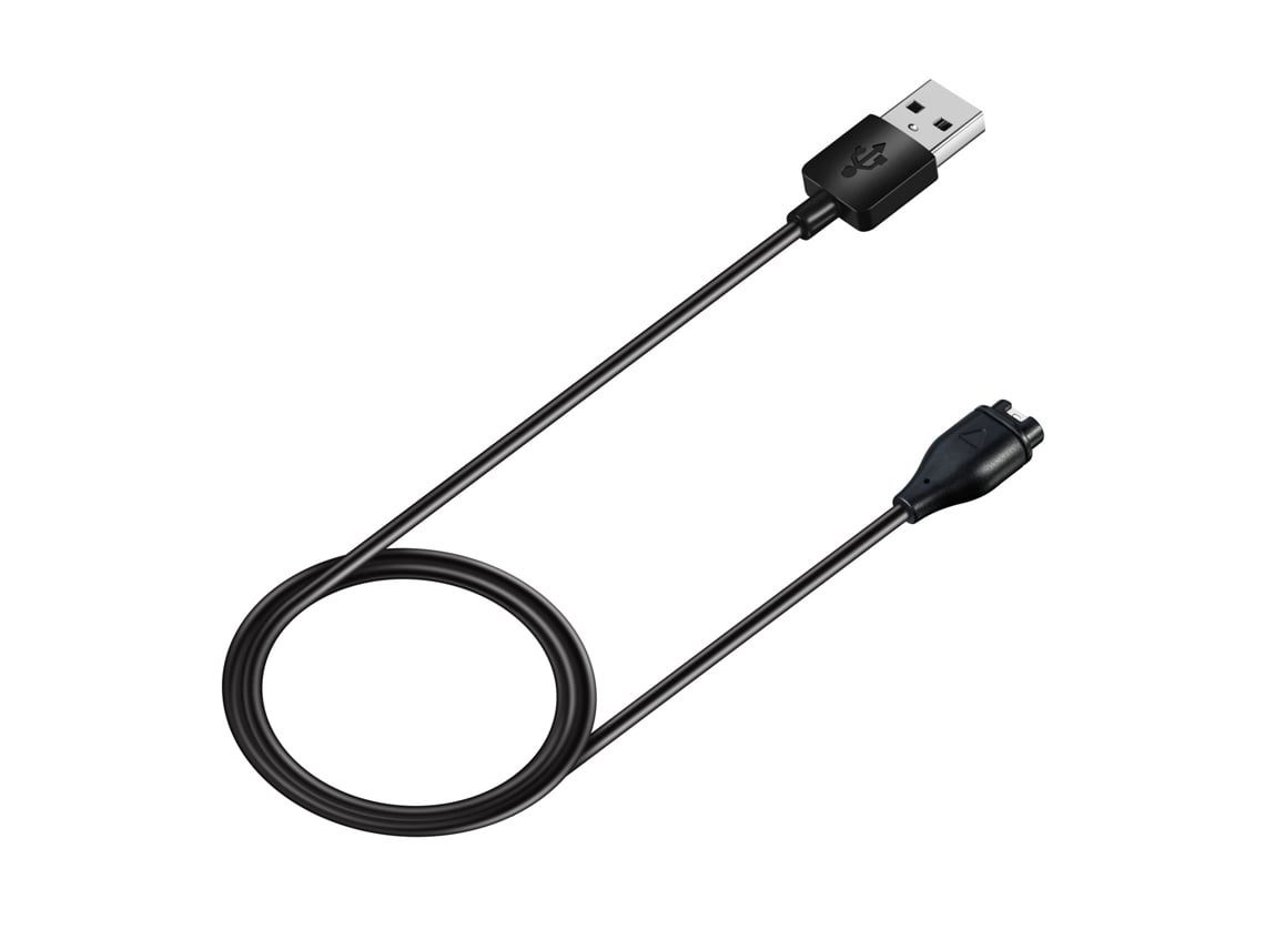 Carregador para Garmin Tactix Delta Solar Edition com cabo USB balístico de 1 m, preto.