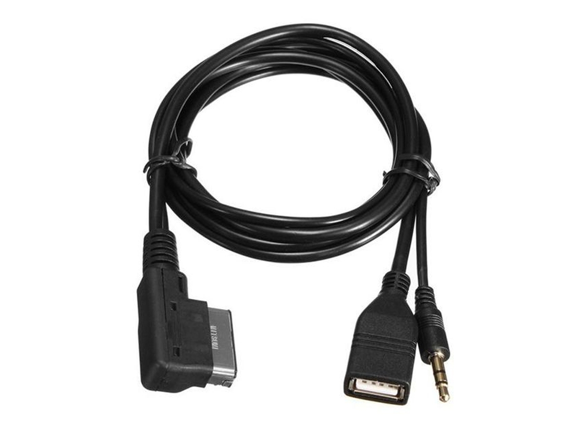 Cabo Adaptador Aux de 140 Cm Comprimento, Interface Música Ami Mmi para Áudio 3,5 Mm A6 AQUAFORGE
