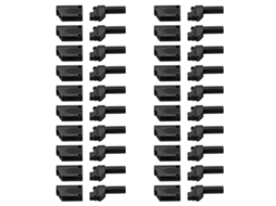 20pcs Housings Conector Banana 4mm Isolado Para Rc Preto