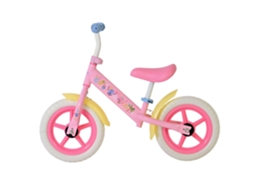 Bicicleta De Equilíbrio Stitch, Metal Rosa E Amarela, Bicicleta Infantil Disney Merkloos