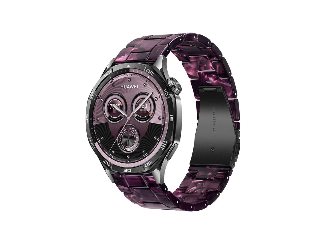 Pulseira Resina Aço Inoxidável Huawei Gt5 Pro Elegante 18 Mm Inf