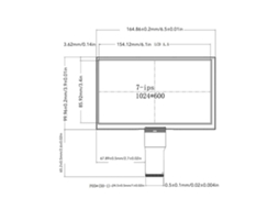 Módulo De Tela Lcd Ips De 7 Polegadas 1024x600