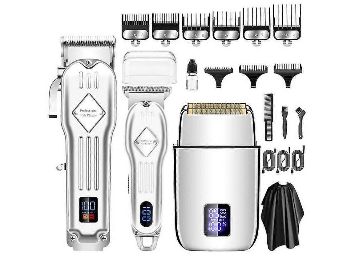 973 Conjunto De Aparador De Cabelo, Prata, Sem Lubrificante Incluído,