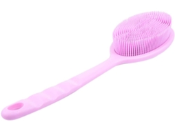 Lurelia Escova De Silicone Para Costas E Corpo, Silicone Macio, Cabo Longo E Pega Ergonómica, Pele Lisa Leve