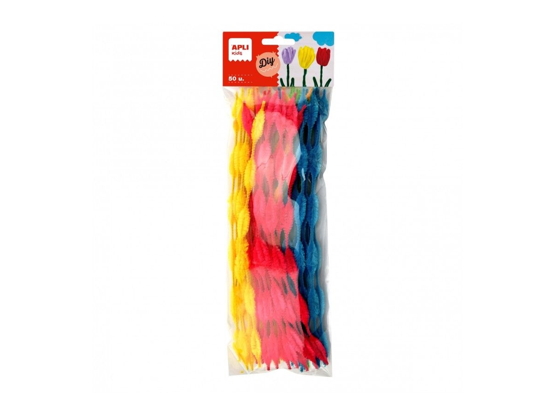 Apli Bumpy Pipe Cleaners Cores Sortidas 50 U.