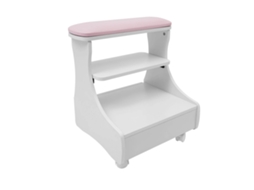 Banquinho Para Banho De Pés, Design Confortável, Mobilidade Conveniente, Arroz Branco