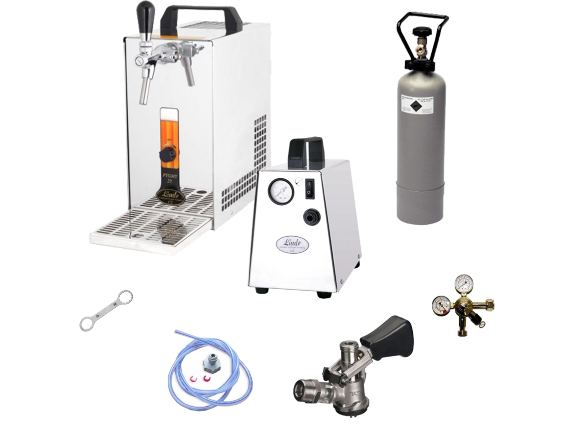 Máquina de cerveja PYGMY 25, uma linha de seco mais frio, a 35 litros / h, Green Line ICH-ZAPFE Type S