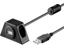 Cabo de Dados GOOBAY (USB A - 2 m - Preto)
