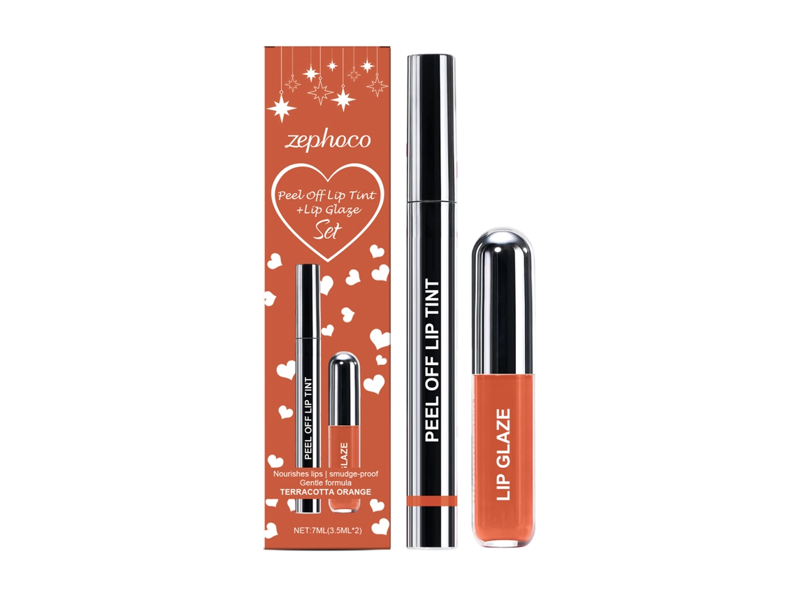 Lápis Labial Removível E Gloss Laranja Clay