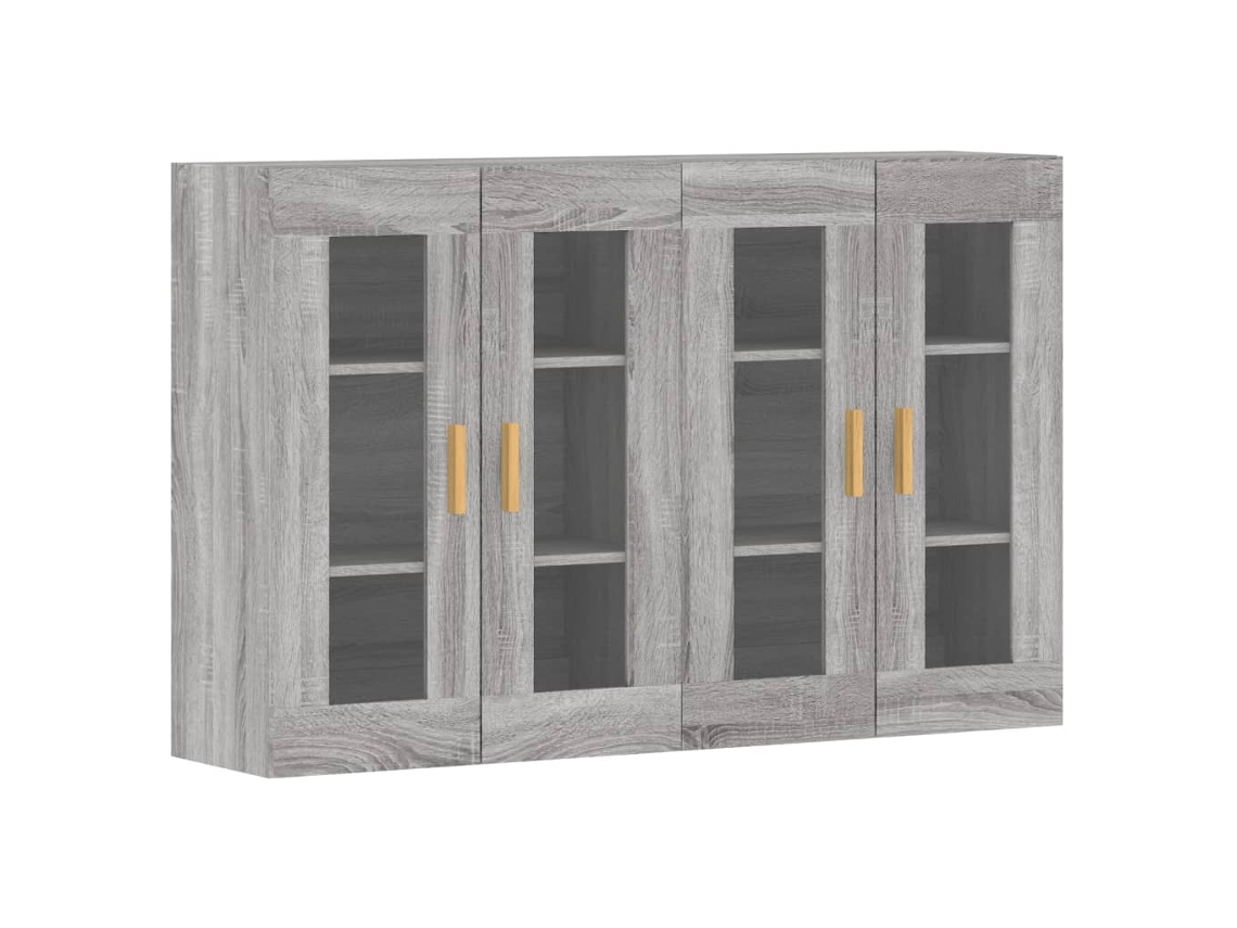 Móveis de Parede 2 Pcs de Madeira Cinzento Sonoma MAISON EXCLUSIVE