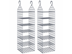 Hanging Closet Organiser, Hanging Closet Organisers Vidaxl Cinzeto Polipropileno (n/a)