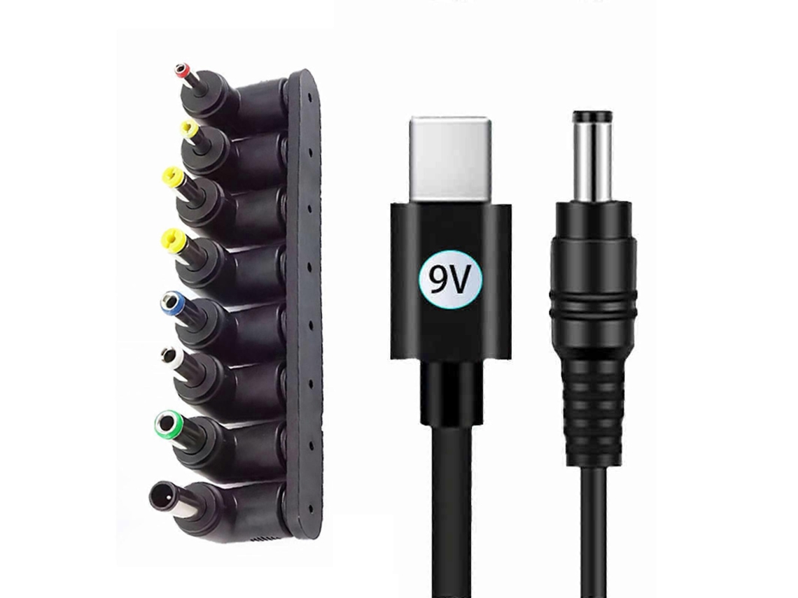 Lurelia Cabo Adaptador Dc 5,5 X 2,1 Mm Para Usb-c, 5.5x2.1mm, 5.5x2.1, 8 Unidades, Computadores Portáteis, Conector Angular