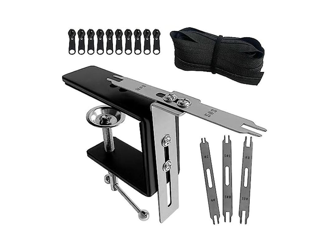 Jig Deslizadores De Cremallera 2.5 A 10, Cremallera En Rollo 3 Pies, Material Acero Inoxidable, Fácil De Usar